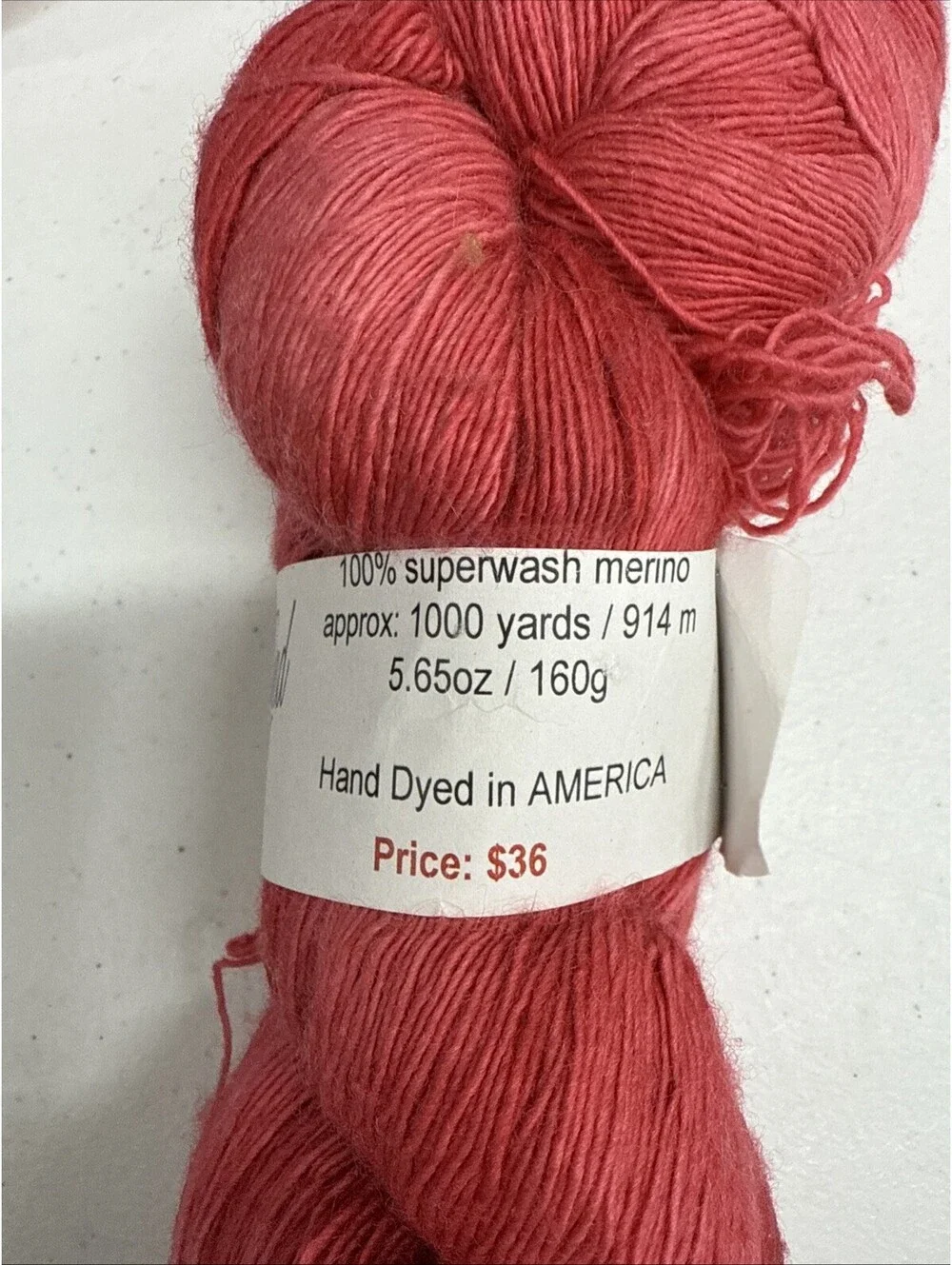 Creatively Dyed 100% Superwash Merino Yarn 2 Skein Lot Color Pink